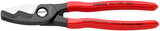 Knipex Cable Shears with Twin Cutting Edge - 8" - The Lost Co. - Knipex - 95 11 200 SBA - 843221000332 - 