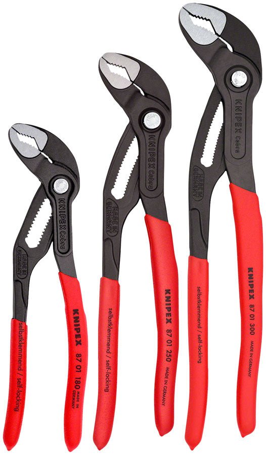 Knipex Cobra Pliers Set - 3 Piece 7" 10" 12" - The Lost Co. - Knipex - 00 20 06 US1 - 843221005658 - 