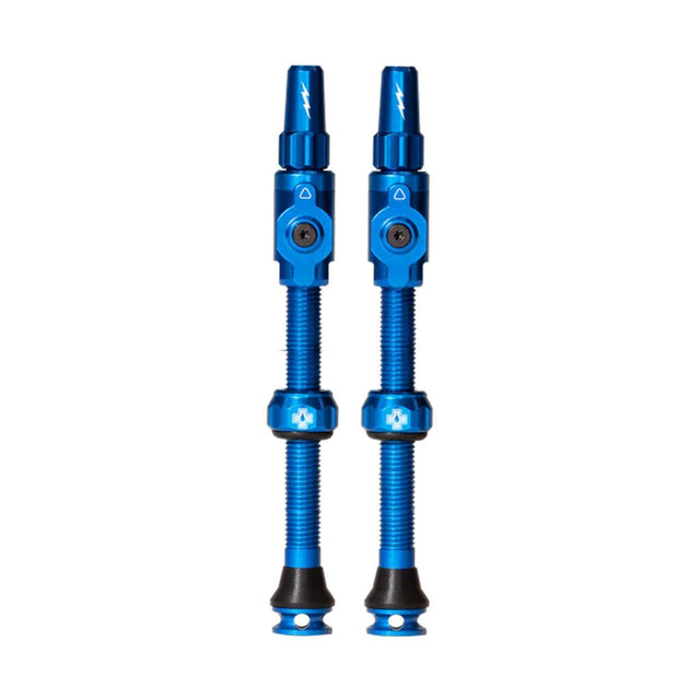 Muc - Off Big Bore Lite Tubeless Valve Stems - 75mm Length - Pair - Blue - The Lost Co. - Muc - Off - 21155 - 5037835220230 - 
