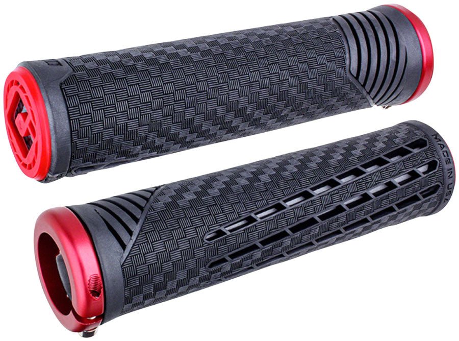 ODI CF V2.1 Grips - Black/Red/Red - The Lost Co. - ODI - F35CFBR-R - 711484195808 - -