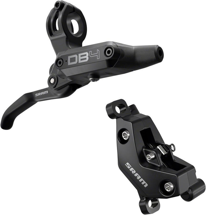 SRAM DB4 Disc Brake Lever - Right Front Rear 2000mm Hose Post Mount 4 - Piston Aluminum Lever Diffusion BLK A1 - The Lost Co. - SRAM - 00.5018.242.001 - 710845917387 - 