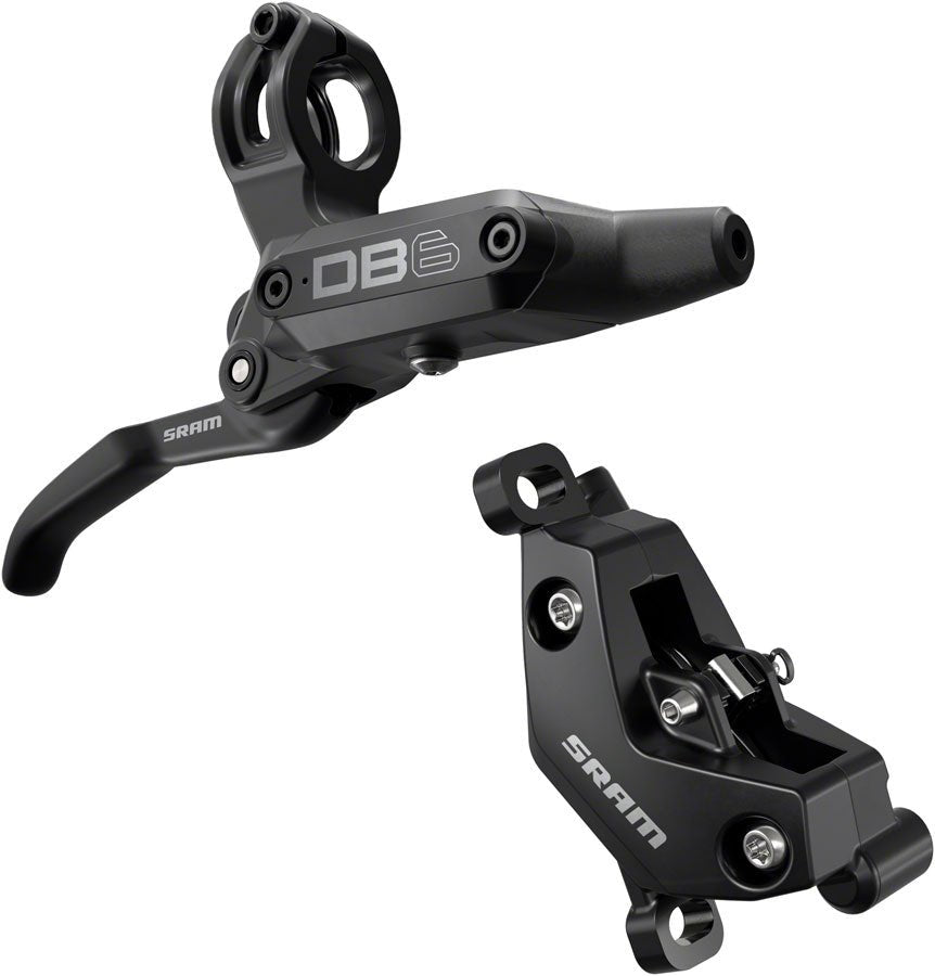 SRAM DB6 Disc Brake Lever - Right Front Rear 2000mm Hose Post Mount 4 - Piston Aluminum Lever Diffusion BLK A1 - The Lost Co. - SRAM - 00.5018.243.001 - 710845917400 - 