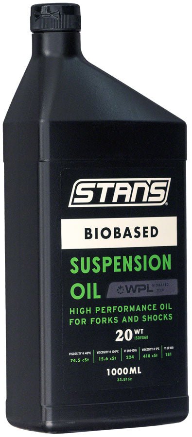 Stans Biobased Suspension Oil - 20WT 1L - The Lost Co. - Stans No Tubes - LC0013 - 847746066217 - 