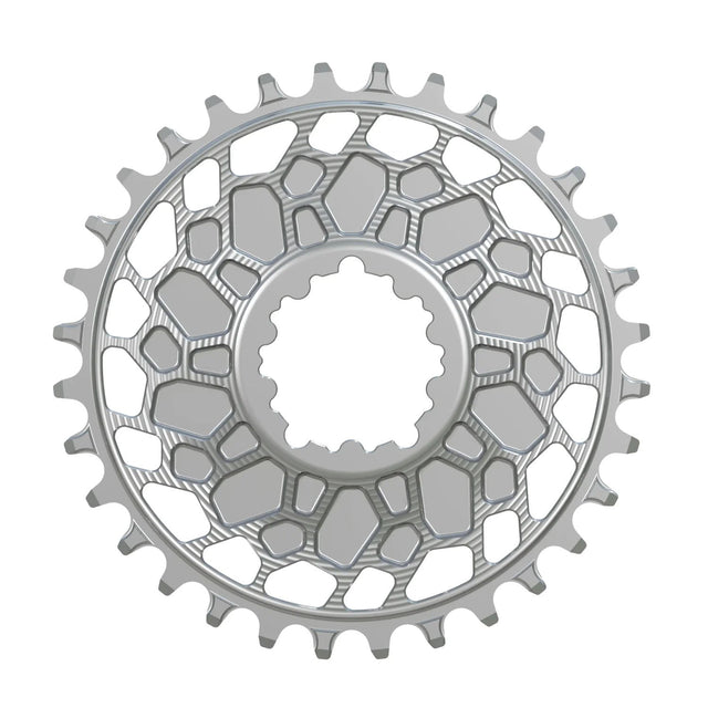 Works Components GEO Chainring - 32t - SRAM 3 - Bolt - 3mm Offset - Silver - The Lost Co. - Works Components - WCGEOSGXP-R-32-SILVE - 5061010650871 - 