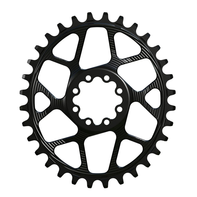 Works Components Oval Chainring - 32t - SRAM 8 - Bolt - 3mm Offset - Black - The Lost Co. - Works Components - WC8BOLT-O-32-BLACK - 5061010652004 - 