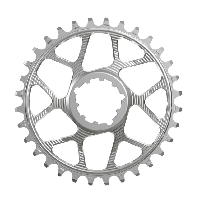 Works Components Round Chainring - 32t - SRAM 3 - Bolt - 3mm Offset - Silver - The Lost Co. - Works Components - WCSGXPB-R-32-SILVER - 5060894514729 - 