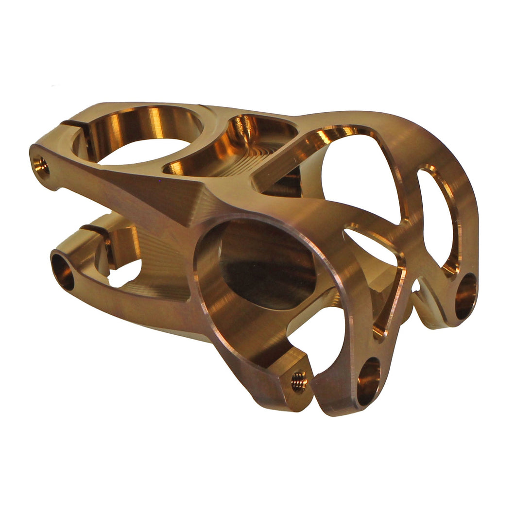 5Dev 2 Bolt Titanium Stem - 35mm Clamp - 48mm Length - Bronze - The Lost Co. - 5Dev - B-FD1010 - 850042201800 - -