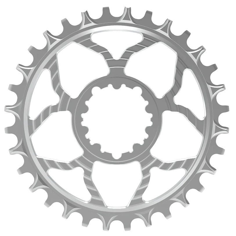 5Dev 7075 Classic Chainring 3mm Offset 32T - Raw/Clear - The Lost Co. - 5Dev - B-FD2401 - 850042201367 - -