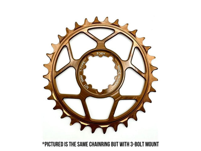 5DEV Chainring - T-Type SRAM 8-Bolt Chainring - 3mm Offset - 32T - Kash - The Lost Co. - 5Dev - B-FD2398 - 850058721231 - -