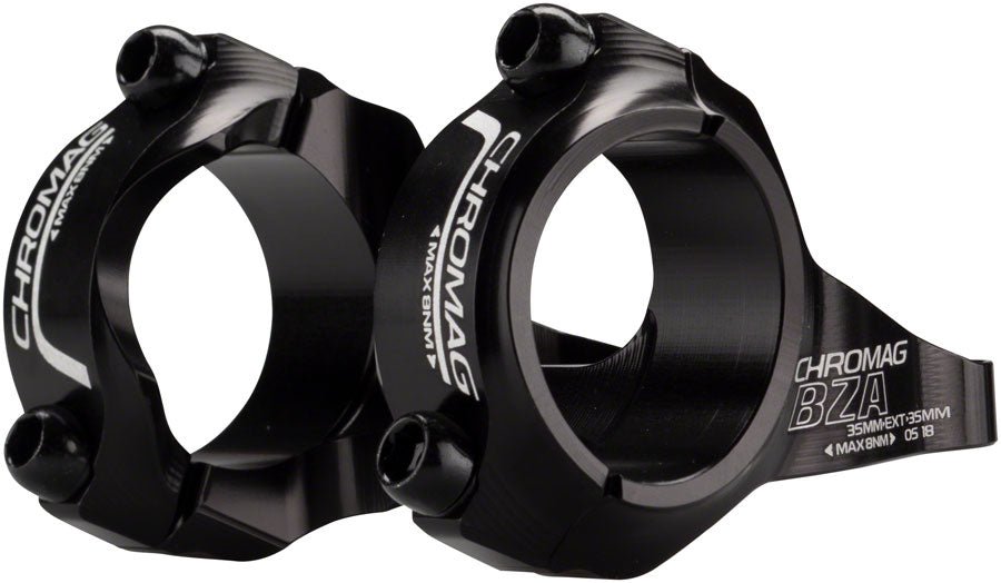 Chromag BZA Stem - 35mm 35 Clamp +/-0 Direct Mount Alloy Black - The Lost Co. - Chromag - SM0518 - 826974017772 - -