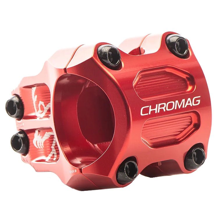 Chromag Riza Stem - 45mm 31.8mm Clamp +/-0 Red - The Lost Co. - Chromag - B-HR1113 - 826974040329 - -