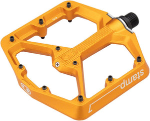 Crank Brothers Stamp 7 Pedals - Platform Aluminum 9/16" Orange Large - The Lost Co. - Crank Brothers - PD8678 - 641300162779 - -