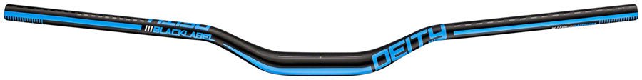 DEITY BLKlabel 800 Handlebar 38mm Rise 800mm Width 31.8 Clamp BLK w/ Blue - The Lost Co. - Deity - HB6427 - 817180021080 - -