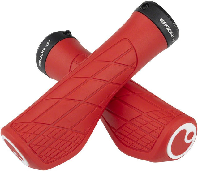 Ergon GA3 Grips - Risky Red Lock-On Small - The Lost Co. - Ergon - HT2280 - 4260477068941 - -