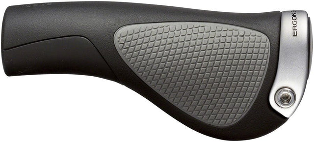Ergon GP1 Grips - Black/Gray Lock-On Standard Small Pair - The Lost Co. - Ergon - HT3083 - 4260477060693 - -