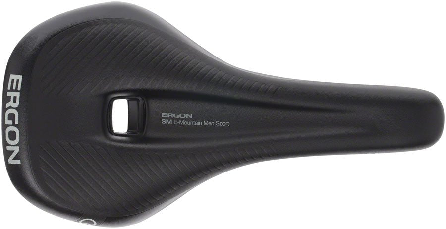 Ergon SM E Mountain Sport Men's Saddle - Chromoly Rails - Stealth Black - Small/Medium - The Lost Co. - Ergon - SA0758 - 4260477067814 - -