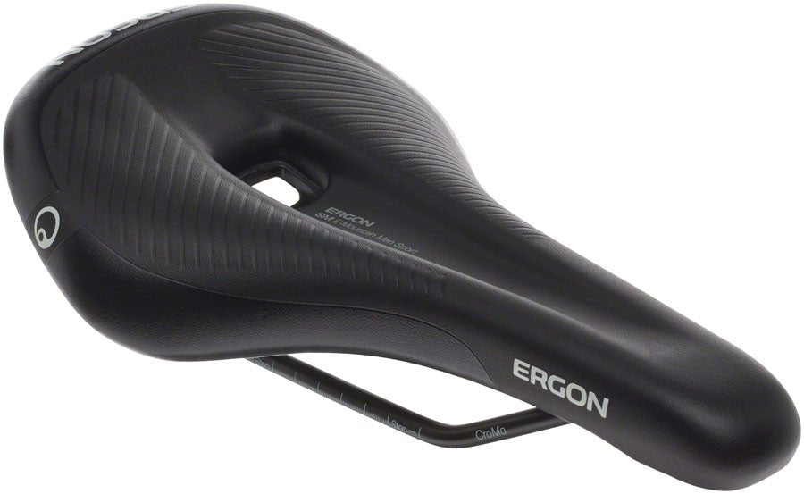 Ergon SM E Mountain Sport Men's Saddle - Chromoly Rails - Stealth Black - Small/Medium - The Lost Co. - Ergon - SA0758 - 4260477067814 - -