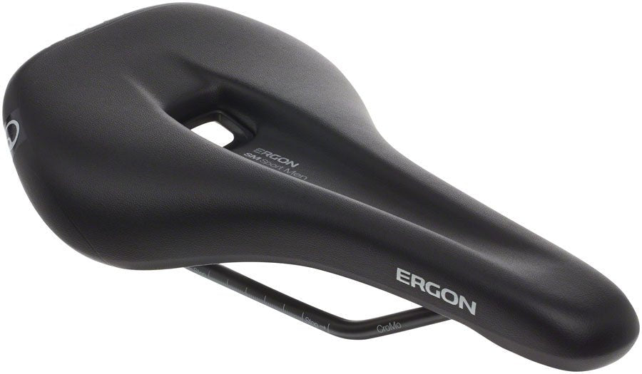 Ergon SM Sport Men's Saddle - Chromoly Rails - Black - Medium/Large - The Lost Co. - Ergon - SA0737 - 4260477067722 - -