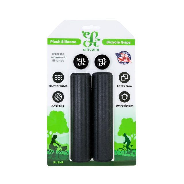 ESI Plush Silicone Grips - Black - The Lost Co. - ESI - B-EG0500 - 818113020682 - -