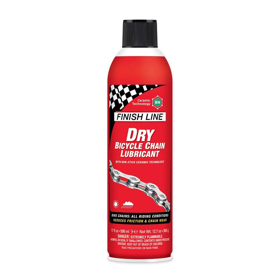 Finish Line Dry Chain Lube - 17oz Aerosol Spray Can - The Lost Co. - Finish Line - DLC170101 - 036121960732 - -