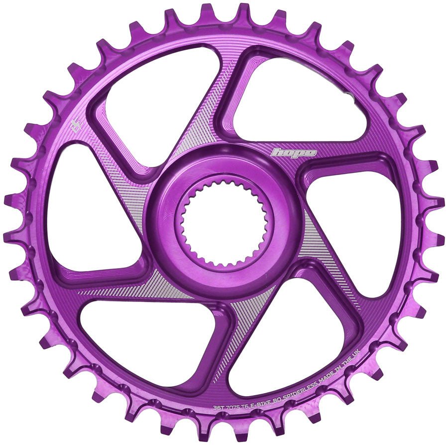 Hope Bosch Gen 4 eBike Chainring - 36t Purple - The Lost Co. - Hope - CR6663 - 5056033499767 - -