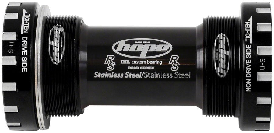 Hope BSA Threaded Bottom Bracket - 68mm Road For 24mm Spindle Stainless BLK - The Lost Co. - Hope - B-HT3004 - 5055168021461 - -