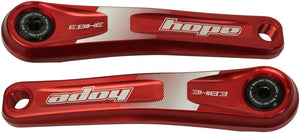 Hope Ebike Crank Arm Set - 165mm ISIS Standard Offset Red - The Lost Co. - Hope - CK2361 - 5056033471985 - -