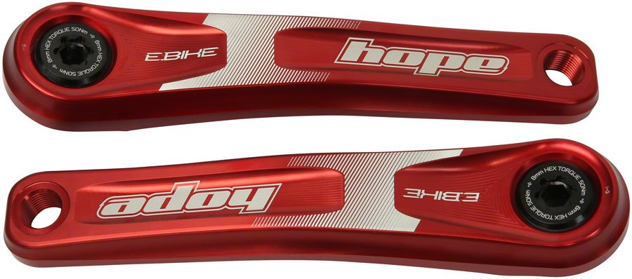 Hope Ebike Crank Arm Set - 165mm ISIS Standard Offset Red - The Lost Co. - Hope - CK2361 - 5056033471985 - -