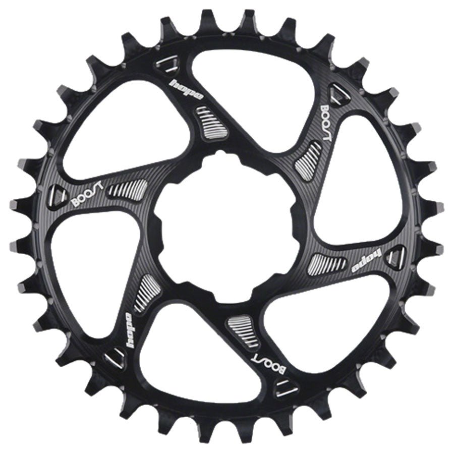 Hope Spiderless Retainer Chainring - 34t Boost Hope Direct Mount For Shimano 12-Speed Drivetrain BLK - The Lost Co. - Hope - CR4380 - 5056454900187 - -