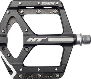 HT Components ANS10 Supreme Platform Pedals Body: Aluminum Spindle: Cr-Mo 9/16 Black Pair - The Lost Co. - HT Components - PD4925 - 4715872486949 - -