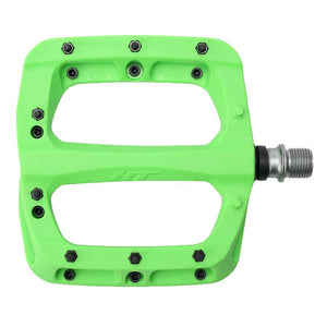 HT Components PA03A Nano P Platform Pedals Body: Nylon Spindle: Cr-Mo 9/16 Green Pair - The Lost Co. - HT Components - PD4933 - 4715872486673 - -