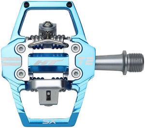 HT Components T2-SX Pedals - Dual Sided Clipless Platform Aluminum 9/16" Marine Blue - The Lost Co. - HT Components - PD1422 - 4711126209203 - -