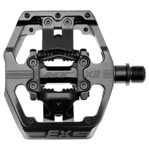 HT Pedals X3 Clipless Platform Pedals CrMo - Stealth Black - The Lost Co. - HT Components - B-HX1202 - 4711126208664 - -
