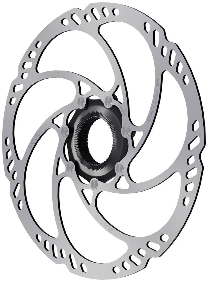 Magura MDR-C CL Disc Brake Rotor - 203mm Center Lock w/Lock Ring Thru Axle eBike Optimized Silver - The Lost Co. - Magura - J121006 - 4055184028841 - -
