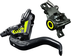 Magura MT8 SL Disc Brake Lever - Front Rear Hydraulic Post Mount Gray/YLW - The Lost Co. - Magura - J120749 - 4055184021941 - -