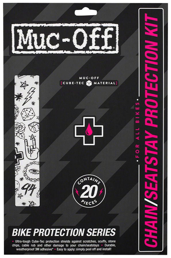 Muc-Off Chainstay/Seatstay Protection Kit - 20-Piece Kit - Punk - The Lost Co. - Muc-Off - CH1547 - 5037835206012 - -