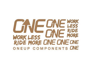 OneUp Decal Kit - The Lost Co. - OneUp Components - 1C0629BZN - 047862821947 - Bronze -