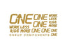 OneUp Decal Kit - The Lost Co. - OneUp Components - 1C0629GLD - 047462821941 - Gold -