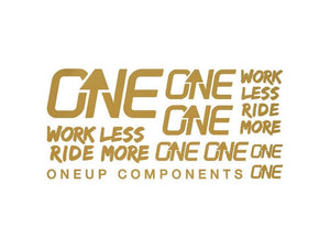 OneUp Decal Kit - The Lost Co. - OneUp Components - 1C0629GLD - 047462821941 - Gold -