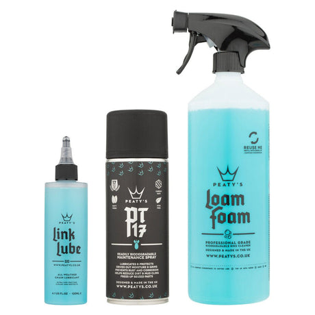 Peatys Bicycle Cleaning Kit - Wash/Degrease/Lubricate - The Lost Co. - Peaty's - B-YE2115 - 5060541581616 - -