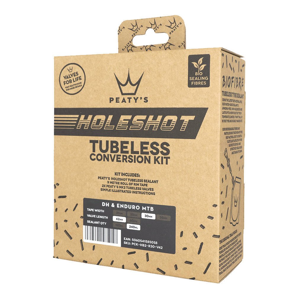 Peatys Holeshot Tubeless Conversion Kit - 30mm - Enduro MTB - The Lost Co. - Peaty's - B-YE1303 - 5060541585058 - -