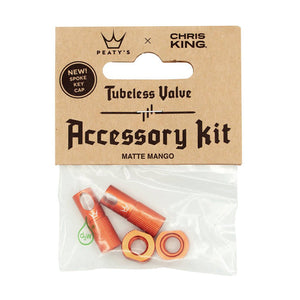 Peatys Tubeless Valve Accessory Kit Mango - The Lost Co. - Peaty's - B-YE2704 - 5060541582583 - -