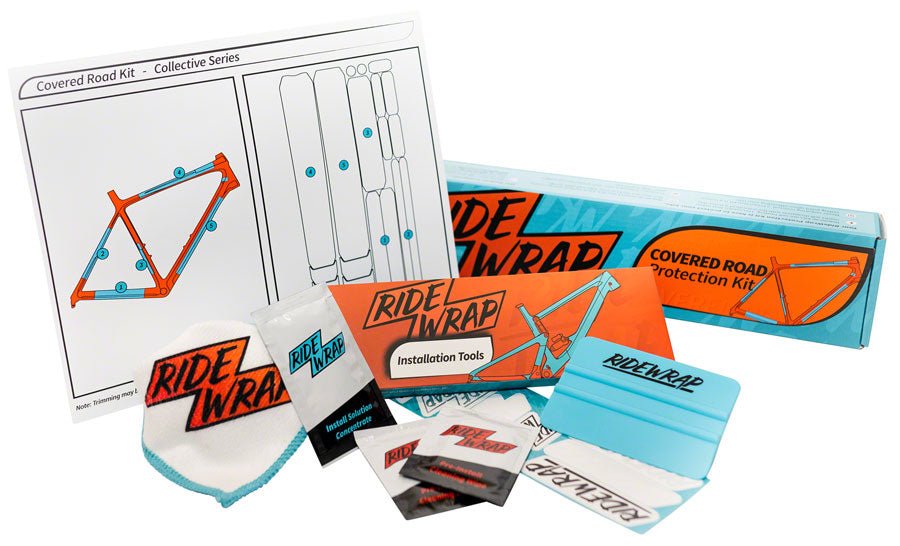 RideWrap Covered Road and Gravel Frame Protection Kit - Matte - The Lost Co. - RideWrap - CH0025 - 6281766529163 - -