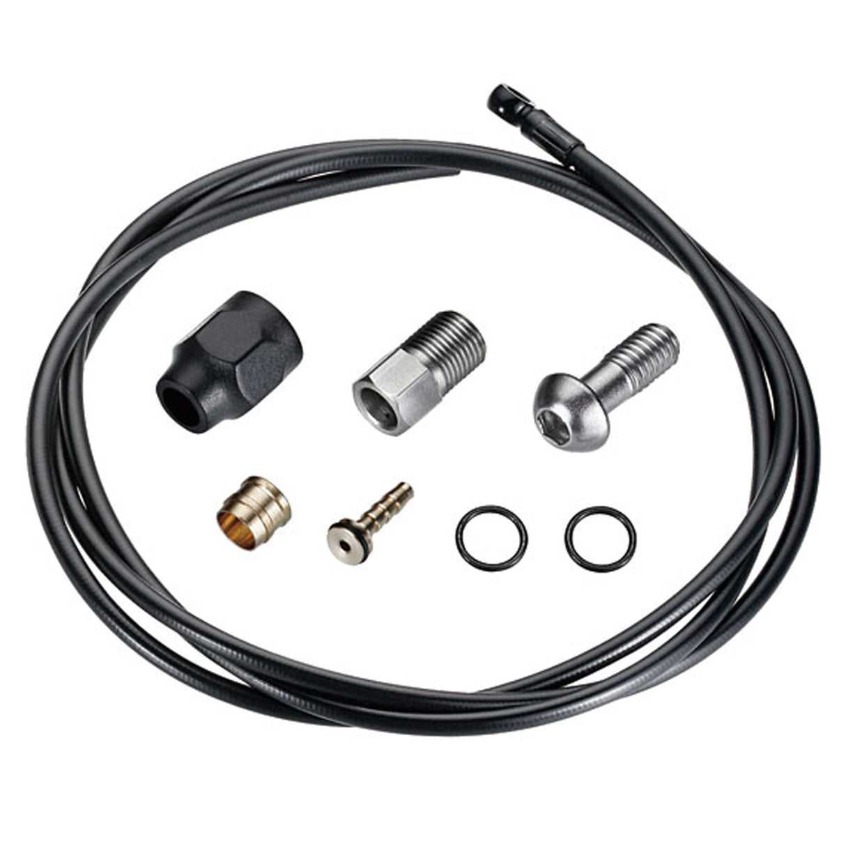 TRP Disc Brake Banjo Hose Kit - 2000 x 5.0mm - Black - The Lost Co. - TRP - B-TJ1934 - 4717592032734 - -