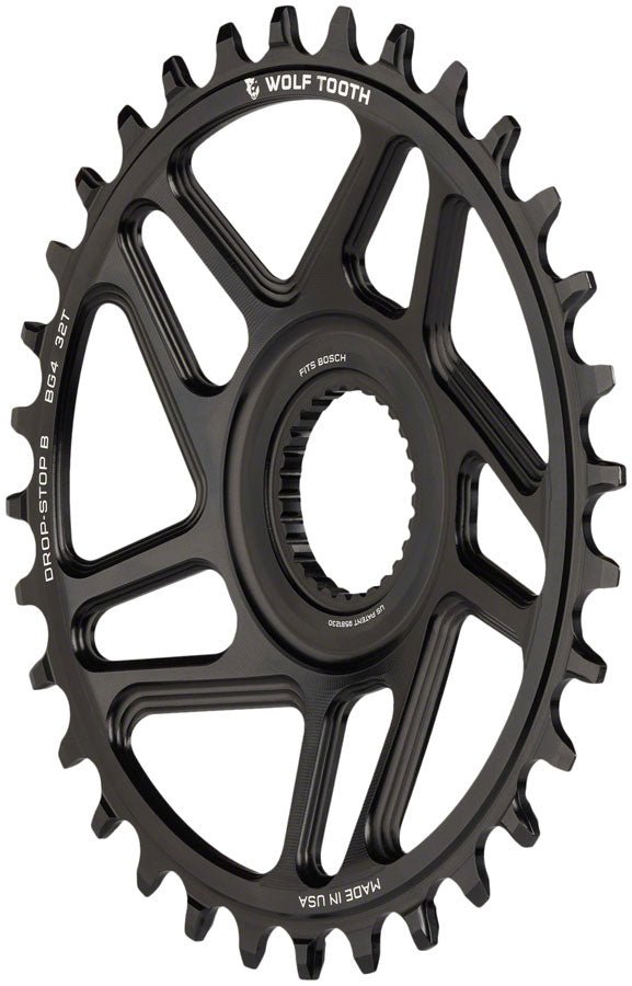 Wolf Tooth Bosch Gen 4 Direct Mount Chainring - Drop-Stop B - 32T - Black - The Lost Co. - Wolf Tooth - CR3624 - 810006808520 - -