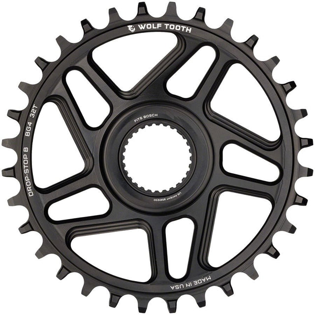 Wolf Tooth Bosch Gen 4 Direct Mount Chainring - Drop-Stop B - 32T - Black - The Lost Co. - Wolf Tooth - CR3624 - 810006808520 - -