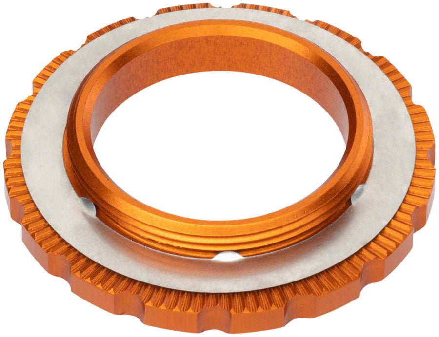 Wolf Tooth CenterLock Rotor Lockring - External Splined Orange - The Lost Co. - Wolf Tooth - B-WQ4103 - 810006805628 - -