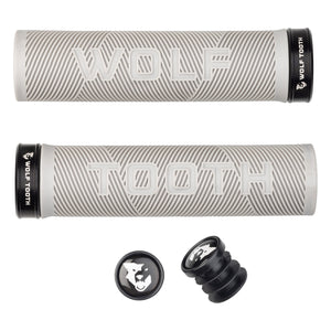 Wolf Tooth Components Echo Lock-On Grip Set - Gray/Blk - The Lost Co. - Wolf Tooth - B-WQ0810 - 810006806588 - -