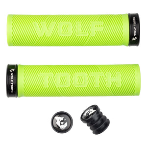 Wolf Tooth Components Echo Lock-On Grip Set - Green/Blk - The Lost Co. - Wolf Tooth - B-WQ0814 - 810006806625 - -